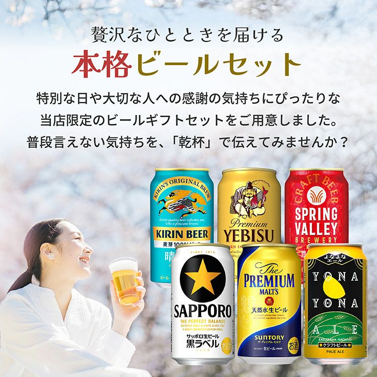 本格ビール 6本セット 350ml 6種 