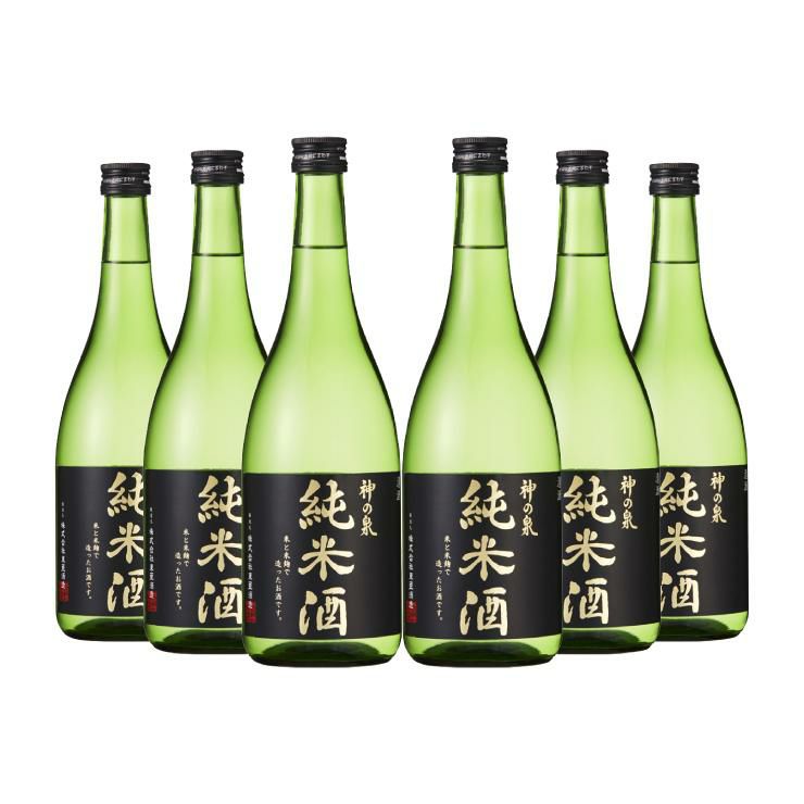 東亜酒造 清酒 神の泉 純米酒 720ml 6本
