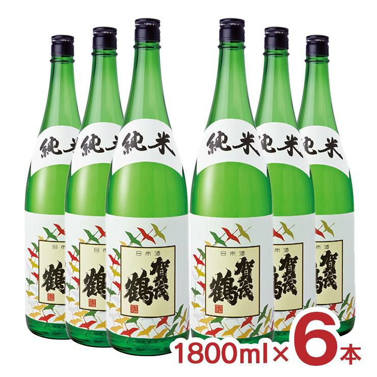 日本酒 地酒 賀茂鶴 純米酒 1800ml 6本