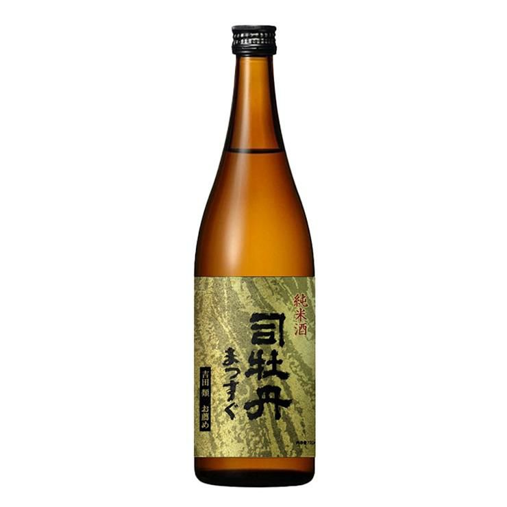 日本酒 司牡丹酒造 吉田類お薦め 純米酒 司牡丹 まつすぐ 720ml 6本