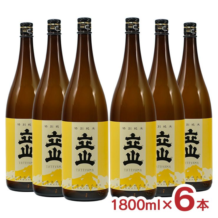 立山 特別純米酒立山 1800ml 6本