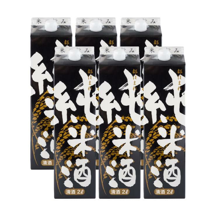 東亜酒造 清酒 都ほまれ 純米酒 2000ml 6本