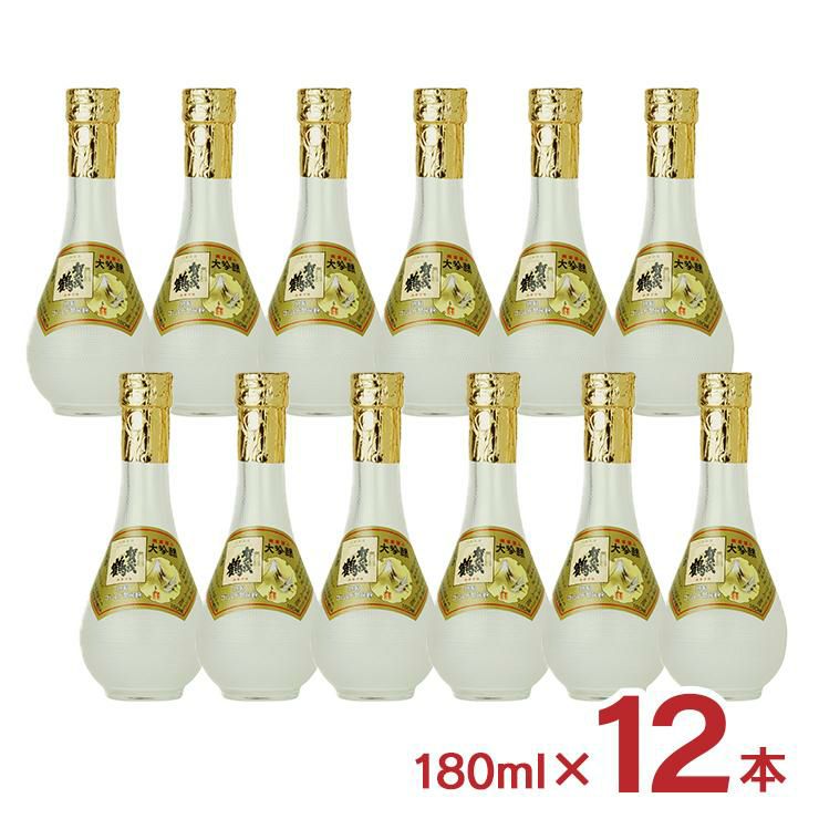 大吟醸 特製ゴールド 賀茂鶴 丸瓶 180ml 12本 