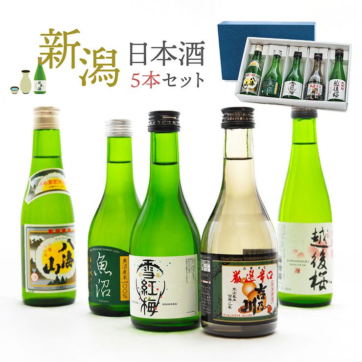 新潟日本酒飲み比べ5本セット