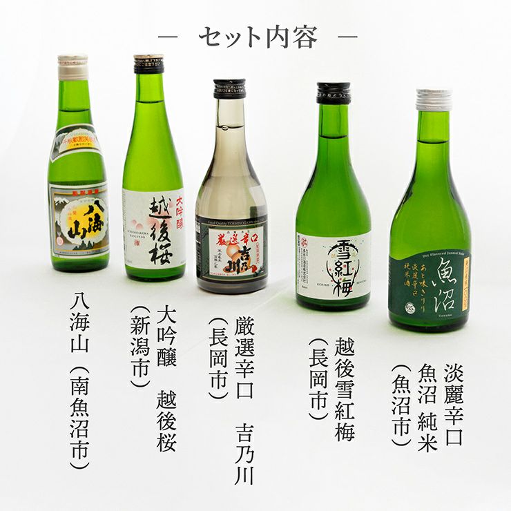 新潟日本酒飲み比べ5本セット