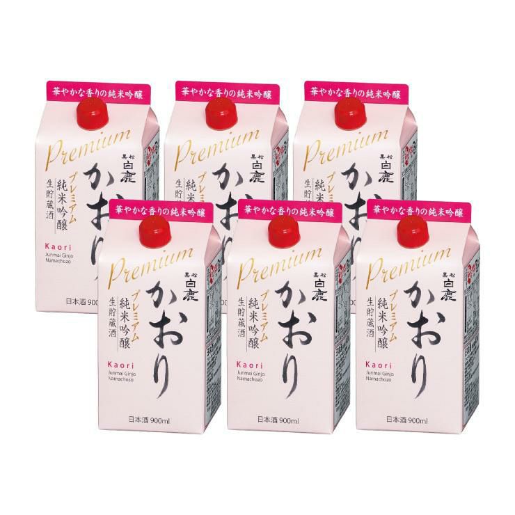 辰馬本家酒造 黒松白鹿 かおり 純米吟醸プレミアム 900ml 6本