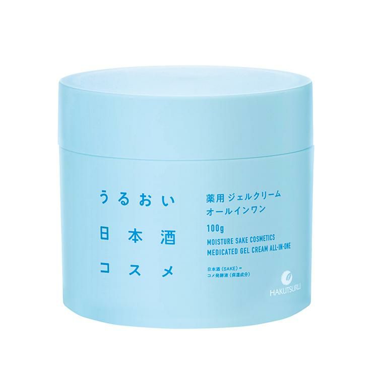 オールインワンジェル スキンケア 化粧品 うるおい日本酒コスメ 薬用 ジェルクリーム(医薬部外品) 100g 2個