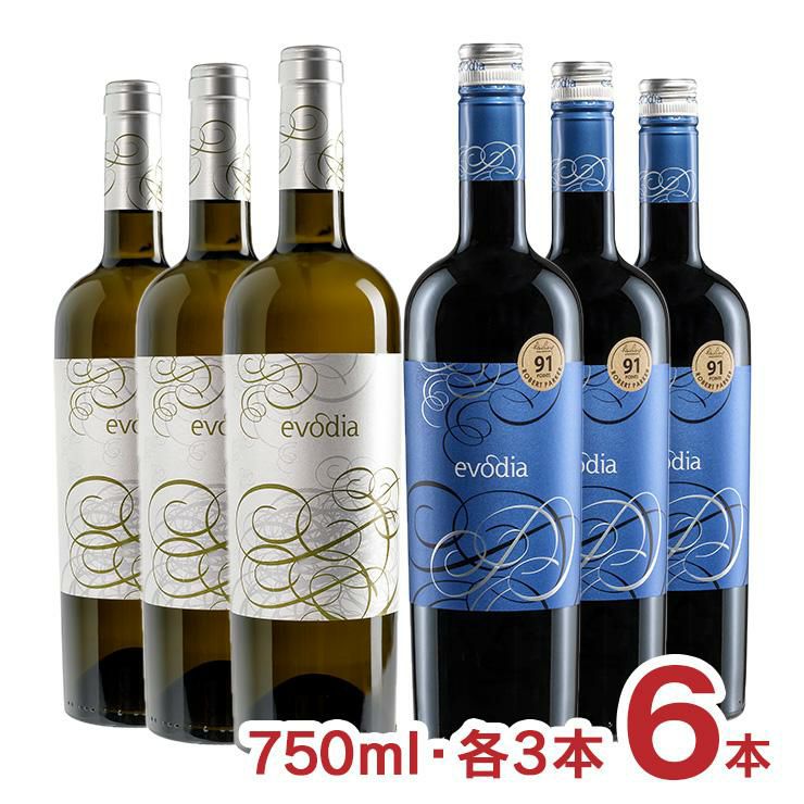 スペイン エヴォディア 赤白 セット 750ml 各3本 6本