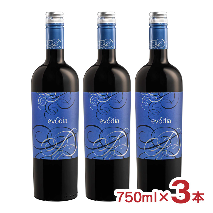 エヴォディア 赤 赤ワイン ミディアム 750ml 3本