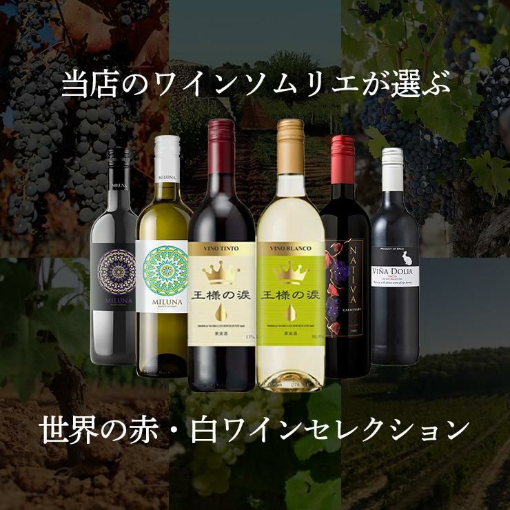 ソムリエが選ぶ 世界の赤＆白 ワインセット 750ml 6本