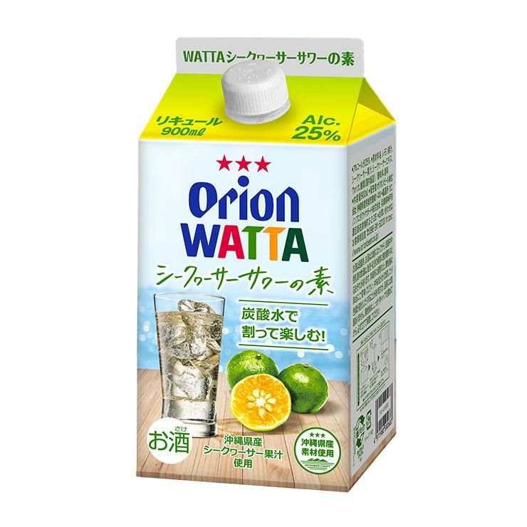 WATTA シークヮーサーサワーの素 900ml 6本