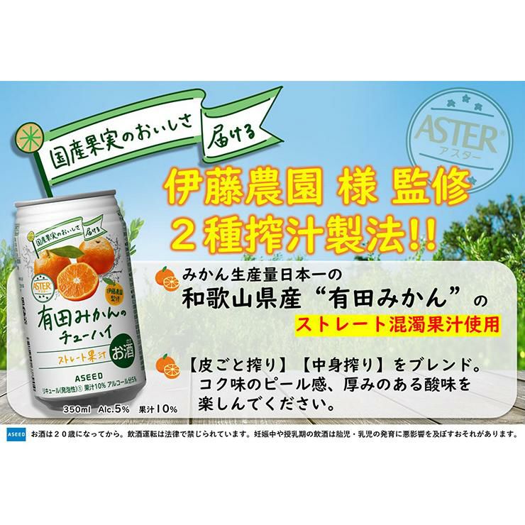 アスター 有田みかんのチューハイ 350ml 24本