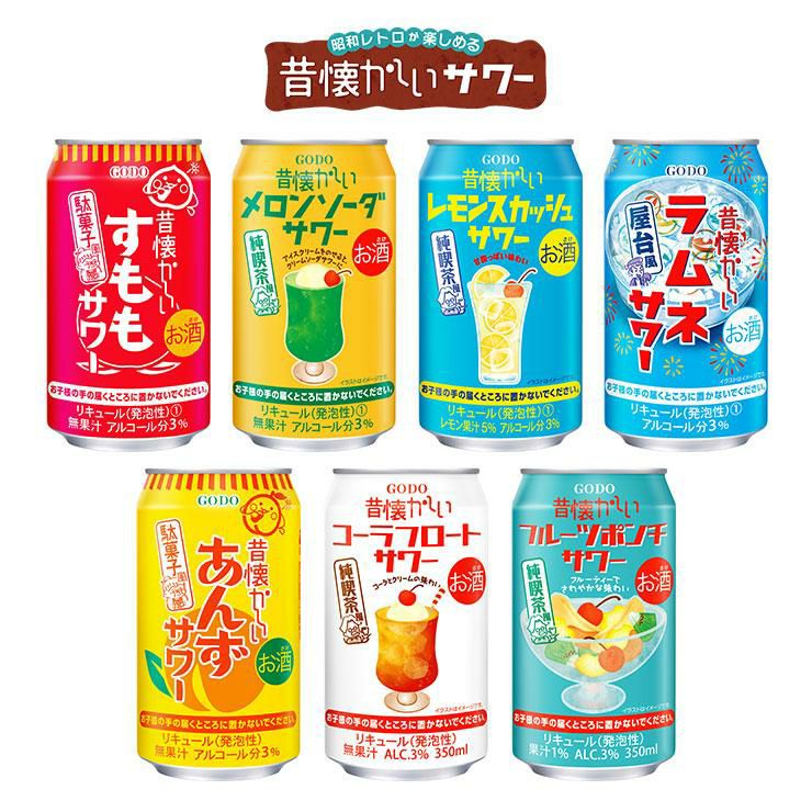 昔懐かしいシリーズ 昔懐かしいラムネサワー 屋台風 350ml 24本