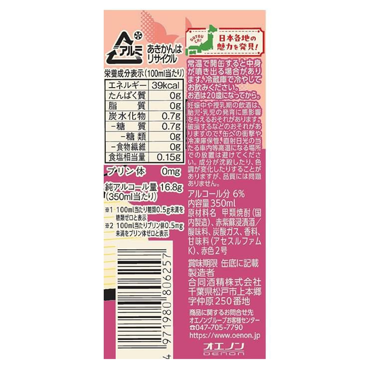 ご当地シリーズ 東京ハイボール しそ梅風味 350ml 24本 