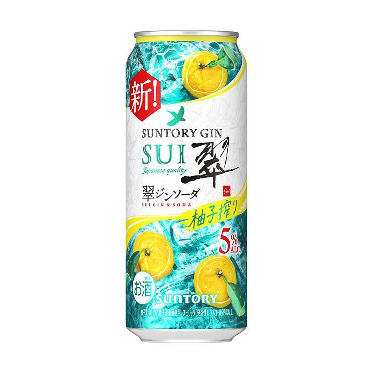サントリー 翠ジンソーダ 柚子搾り 500ml 24本
