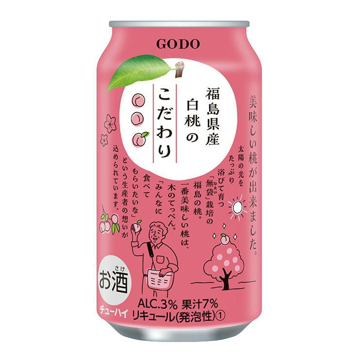 NIPPON PREMIUM 福島県産白桃 350ml 24本