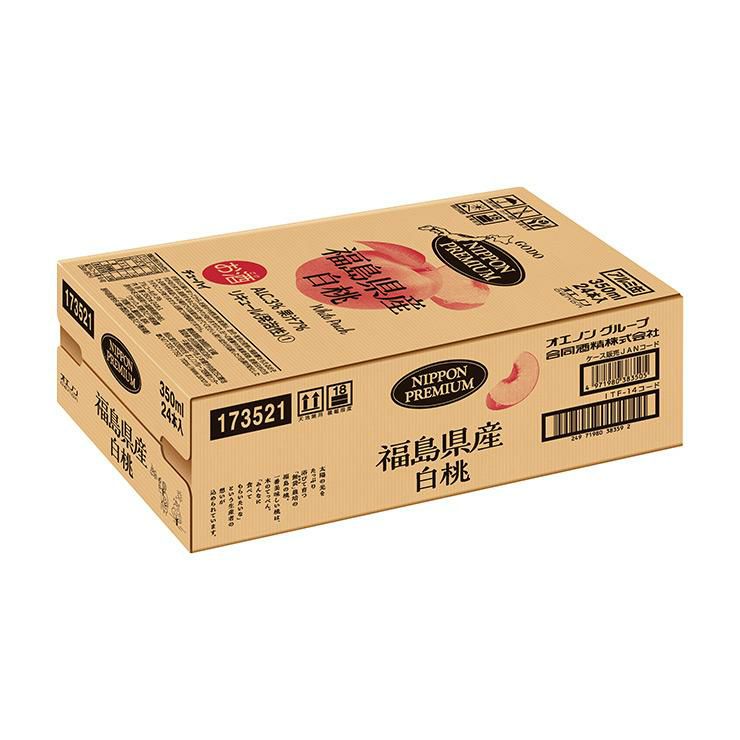NIPPON PREMIUM 福島県産白桃 350ml 24本