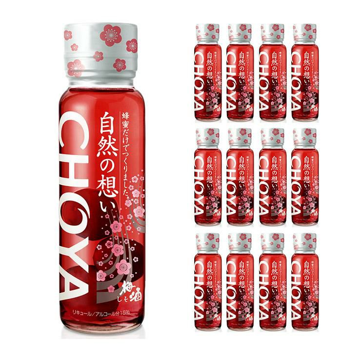 梅酒 チョーヤ 自然の想い はちみつ＆しそ 325ml 12本