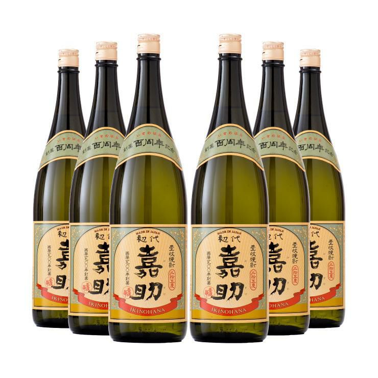 壱岐の華 麦 初代嘉助 25度 1800ml 6本
