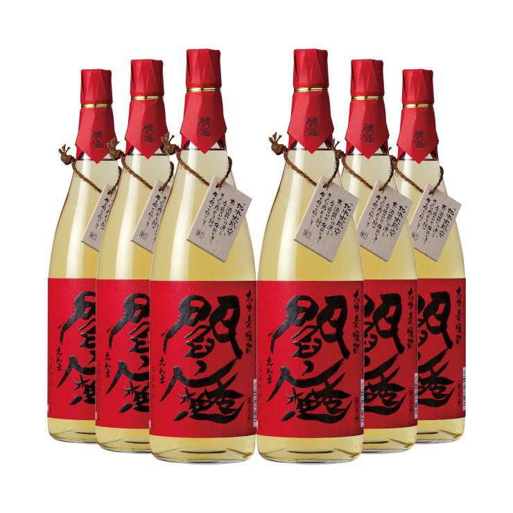 老松酒造 麦焼酎 閻魔 (樽) 25度 1800ml 6本 