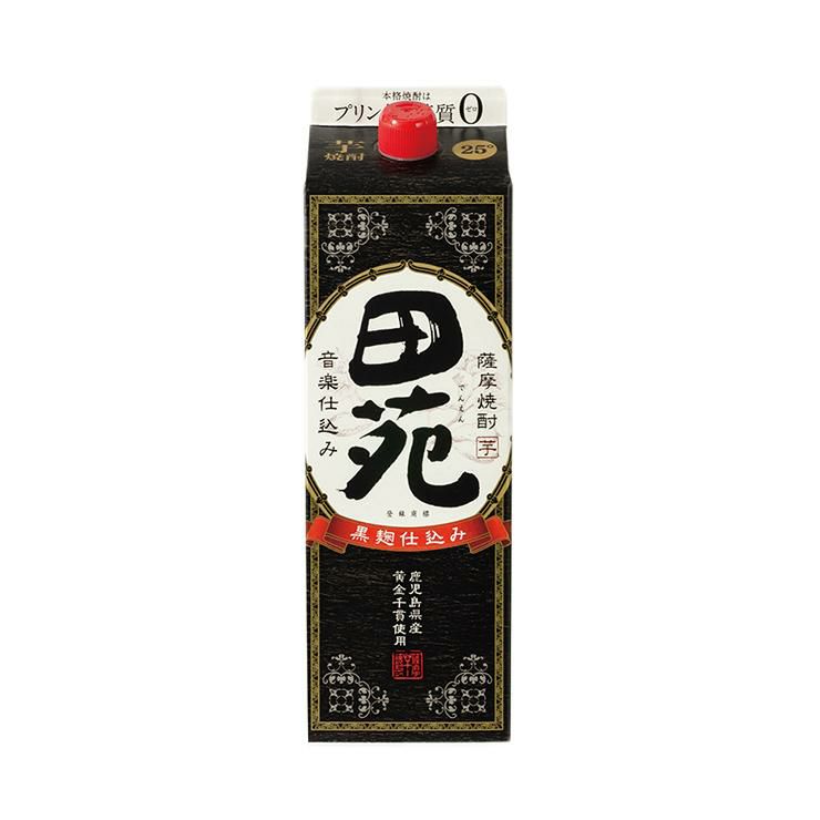 焼酎 芋 田苑 芋 黒ラベル 芋焼酎 パック 1800ml 6本 