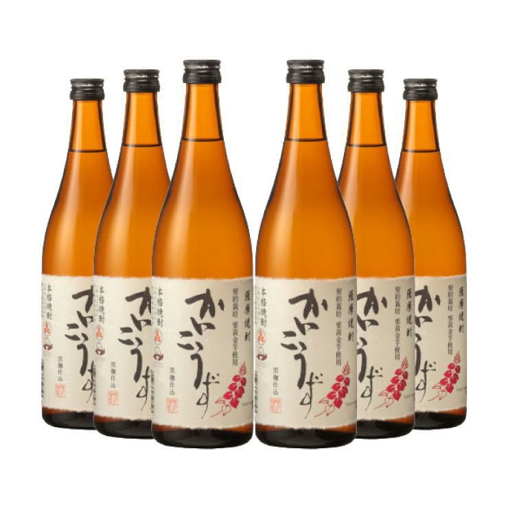 吹上焼酎 かいこうず 25度 芋 焼酎 いも 720ml 6本