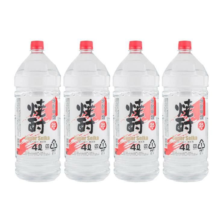 東亜酒造 スーパーセイカ ペット 25度 4L 4本