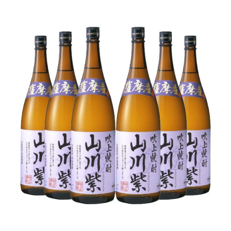 吹上焼酎 山川紫 25度 芋 焼酎 いも 1800ml 6本