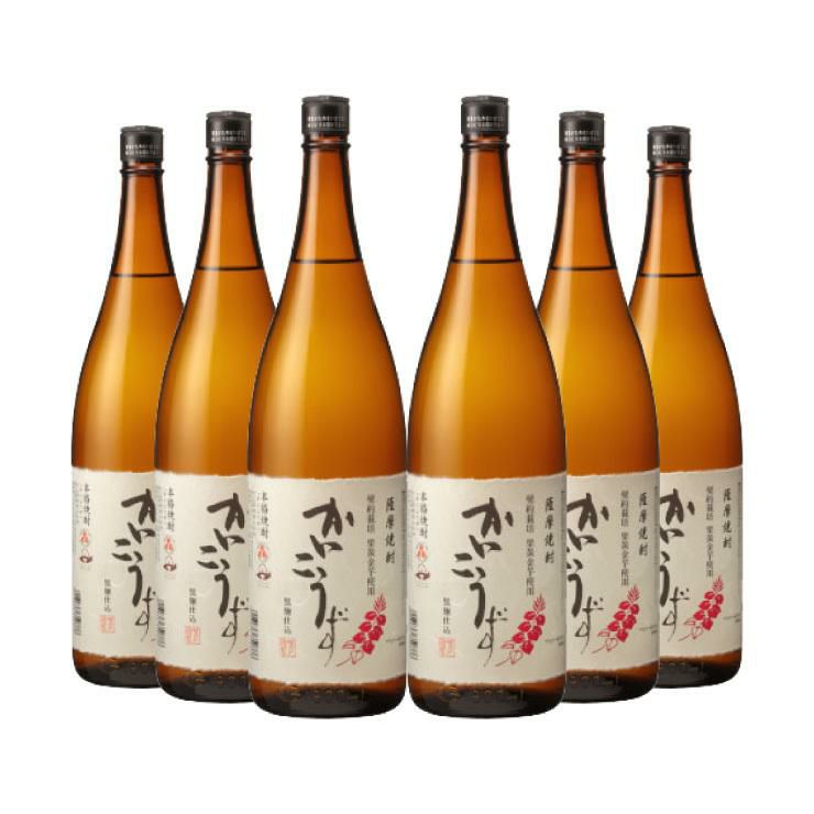 吹上焼酎 かいこうず 25度 芋 焼酎 いも 1800ml 6本