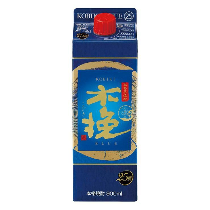 焼酎 木挽BLUE 25度 パック 900ml 6本 1ケース