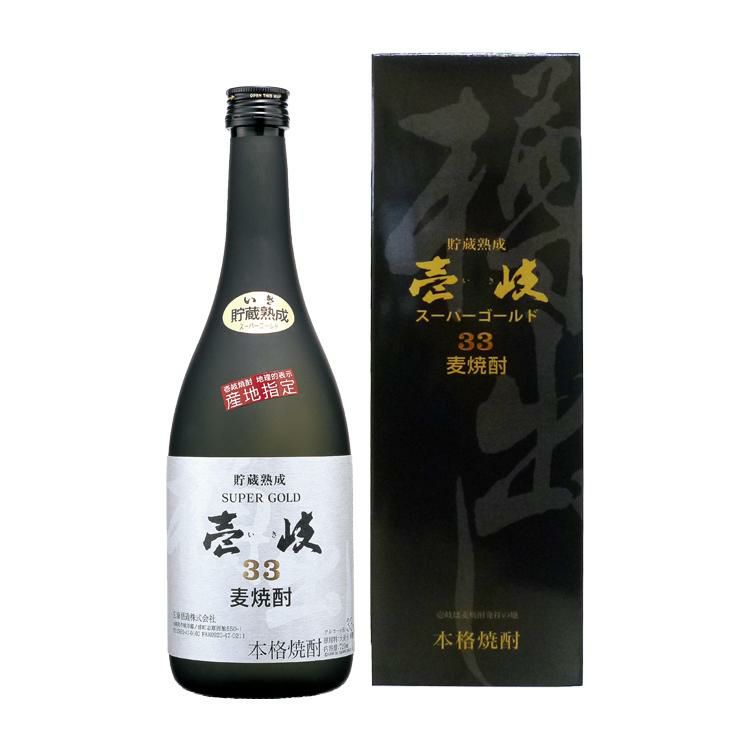 本格焼酎 麦焼酎 乙 33゜ 壱岐スーパゴールド カートン入り 720ml 12本