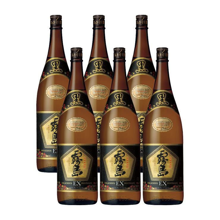 霧島酒造 乙 25度 黒霧島EX 1800ml 6本