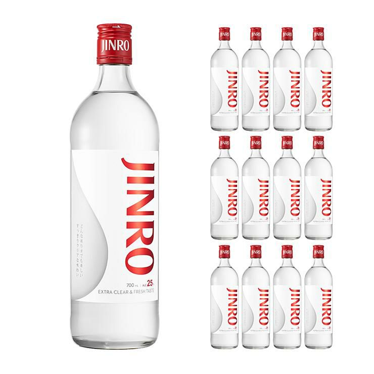眞露 JINRO 25度 700ml 12本
