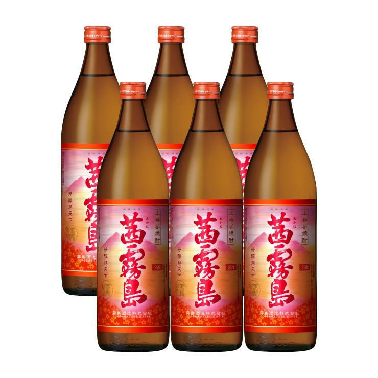 霧島酒造 乙 25度 茜霧島 芋 900ml 6本