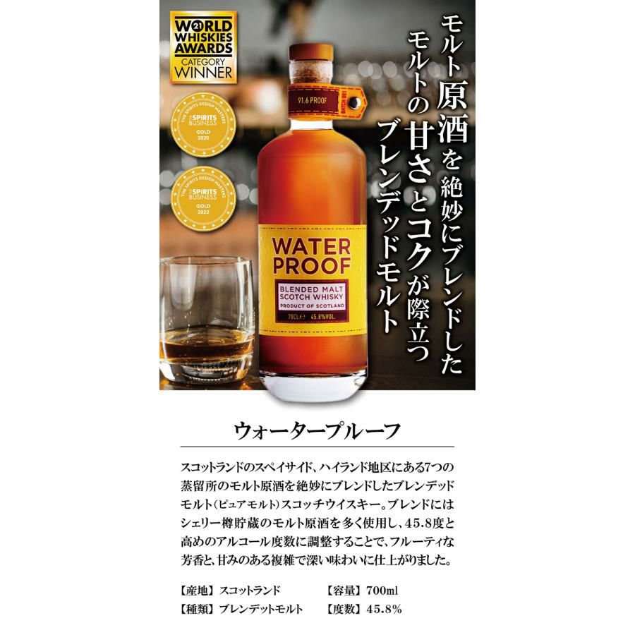 ウイスキー スコッチ ウォータープルーフ 700ml 6本