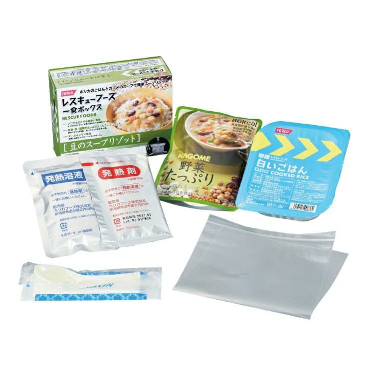 ホリカフーズ レスキューフーズ 一食ボックス 豆スープリゾット 580g 12個