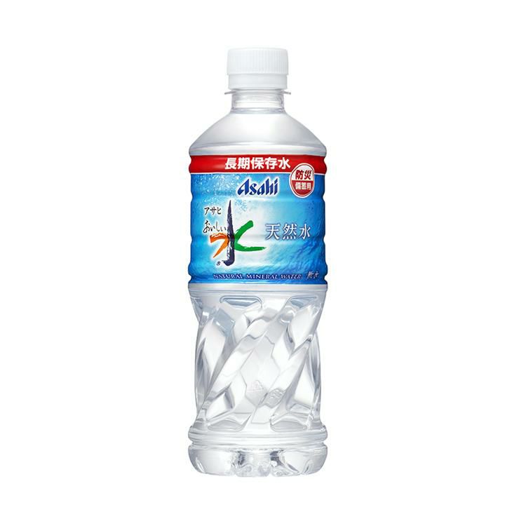アサヒ飲料 おいしい水 天然水 長期保存水 防災備蓄用 500ｍl 24本