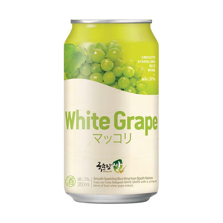 マッコリ クッスンダン 韓国 麹醇堂 米マッコリ マスカット 缶 350ml 24本