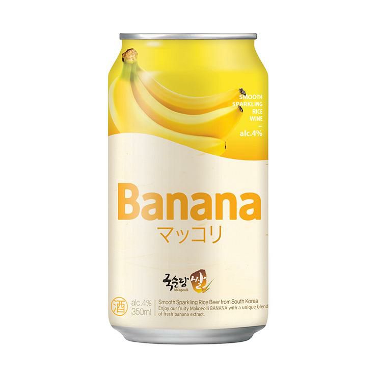 マッコリ クッスンダン 韓国 麹醇堂 米マッコリ バナナ 缶 350ml 48本