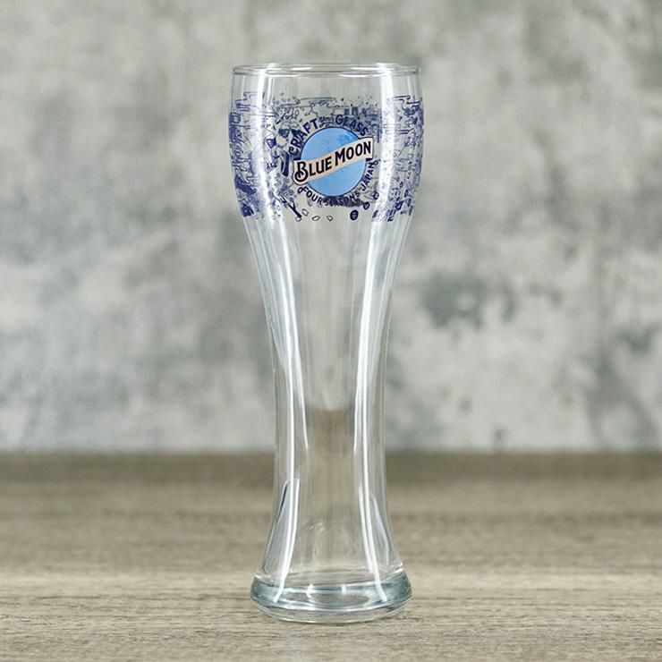 ブルームーン BLUE MOON ロゴ入 グラス