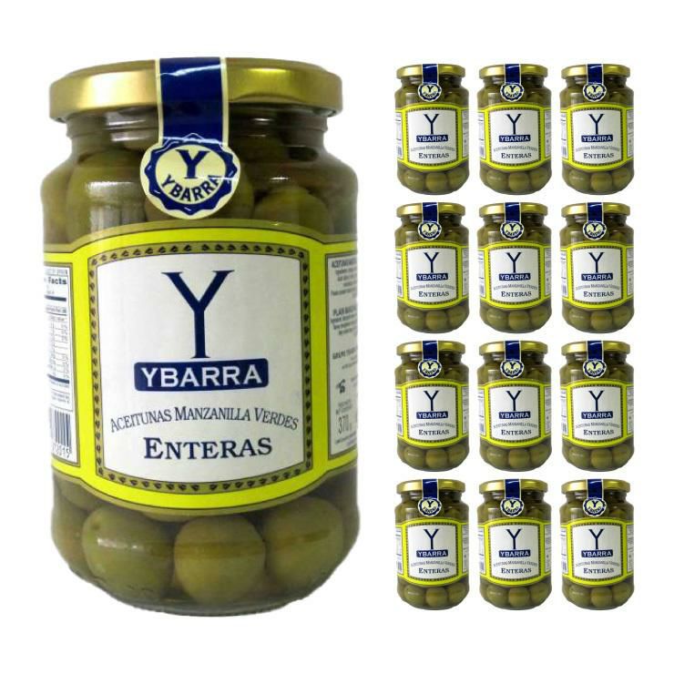 イバラ グリーンオリーブ 種有 370g 12個