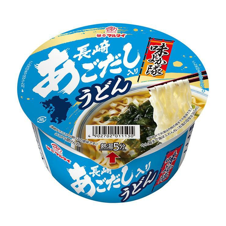 マルタイ 味よか隊 あごだし入りうどん長崎 63g 12個
