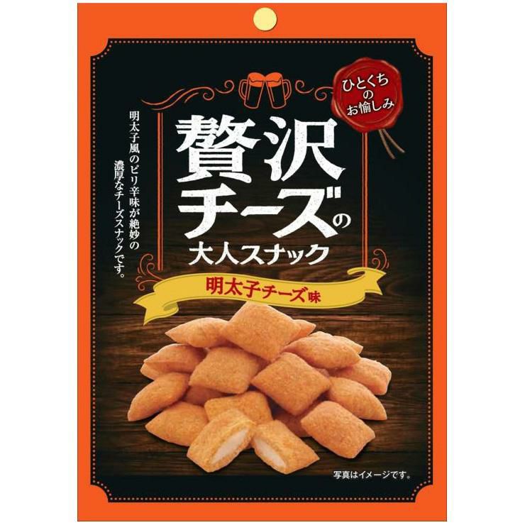  菊屋 贅沢チーズの大人スナック 明太子チーズ味 35g 12個