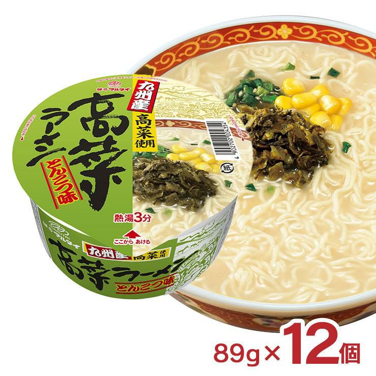 マルタイ 九州産高菜ラーメン 89g 12個