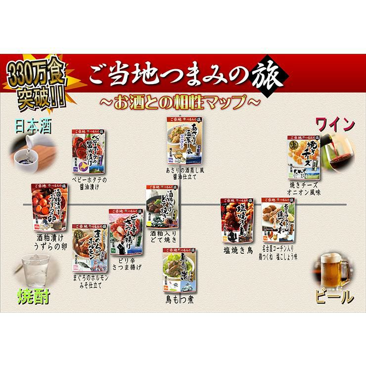 ご当地つまみの旅 4種詰め合わせセット 菊正宗