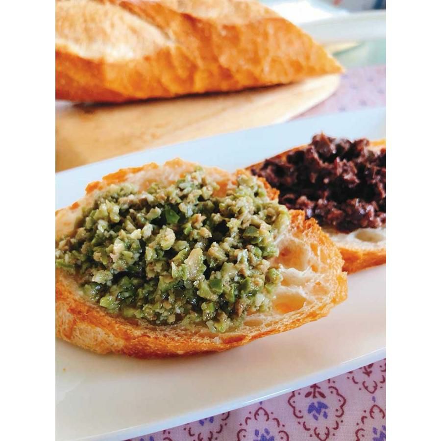 オリーブ カラマタオリーブ ブラックタプナード 100g 12個 