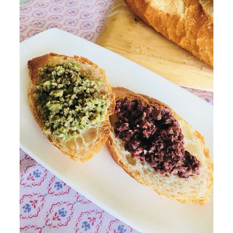 オリーブ カラマタオリーブ ブラックタプナード 100g 12個 