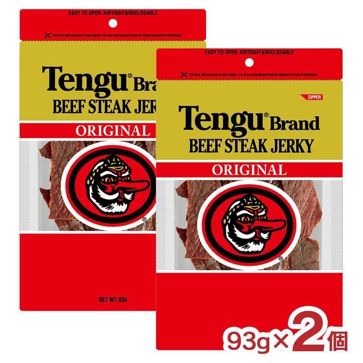 テング ビーフステーキジャーキー オリジナル 93g 2個 