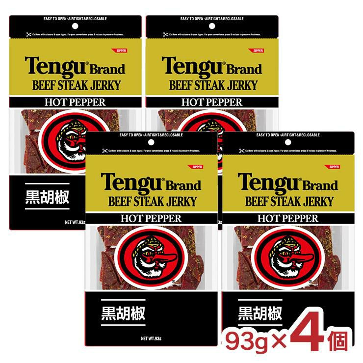 テング ビーフステーキジャーキー ホット ペッパー 93g 4個