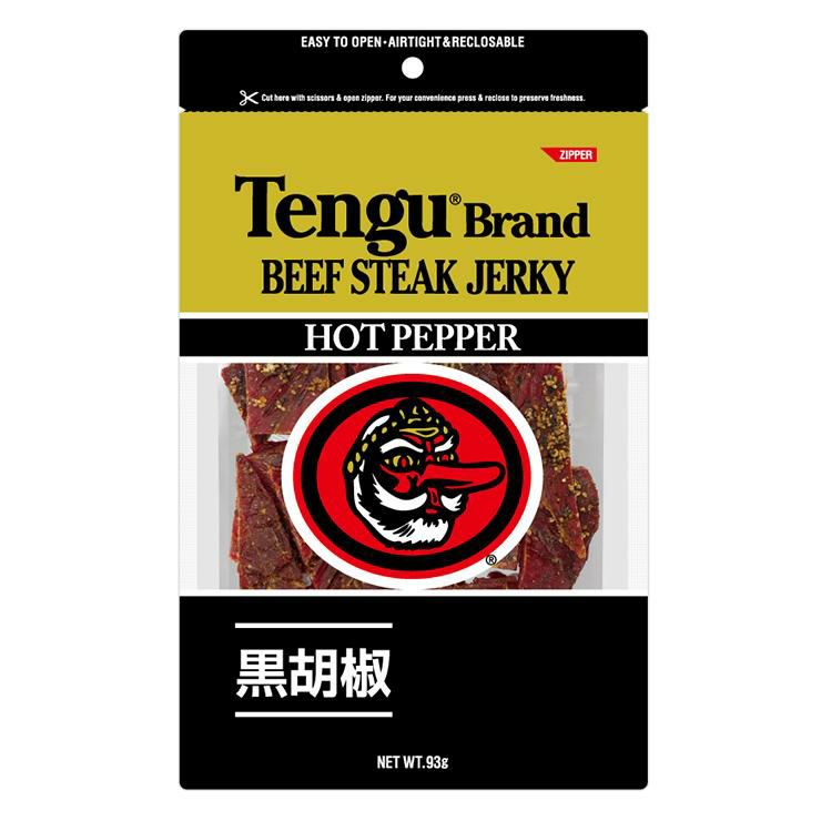 テング ビーフステーキジャーキー ホット ペッパー 93g 4個